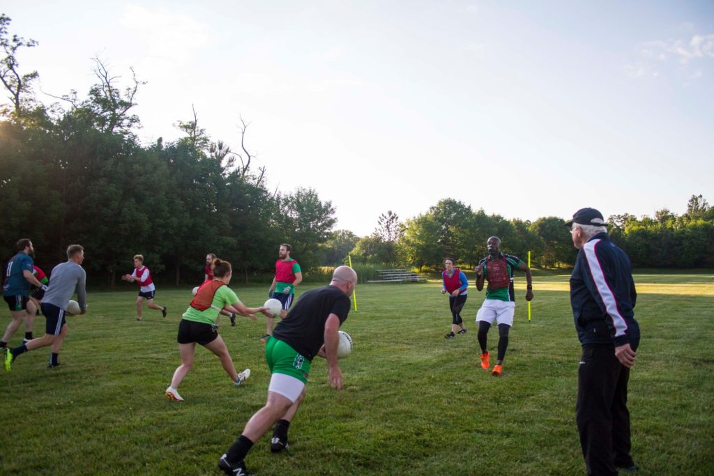 Football training with Eammon Ryan