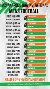 2025 Indy Invitational Men's Football Schedule