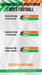 2025 Indy invitational - LGF Schedule